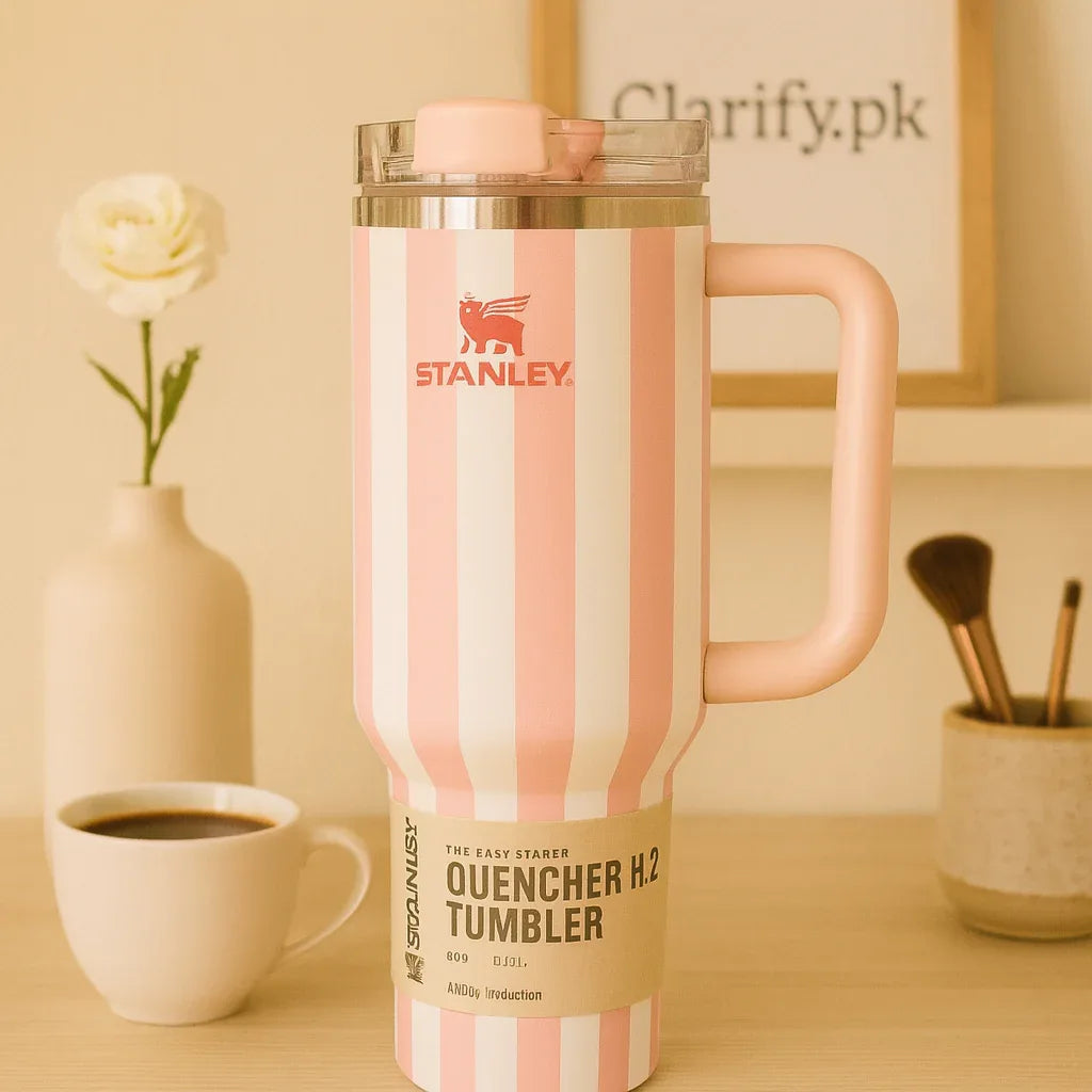 Stanley Quencher Tumbler - Insulated Pink 20oz Mug