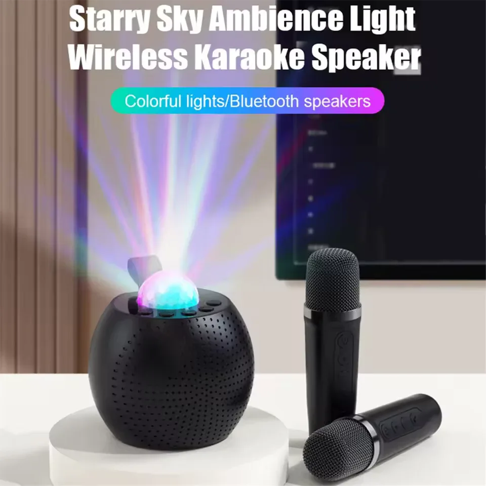 Bluetooth Speaker with Mic and Starry Sky Light