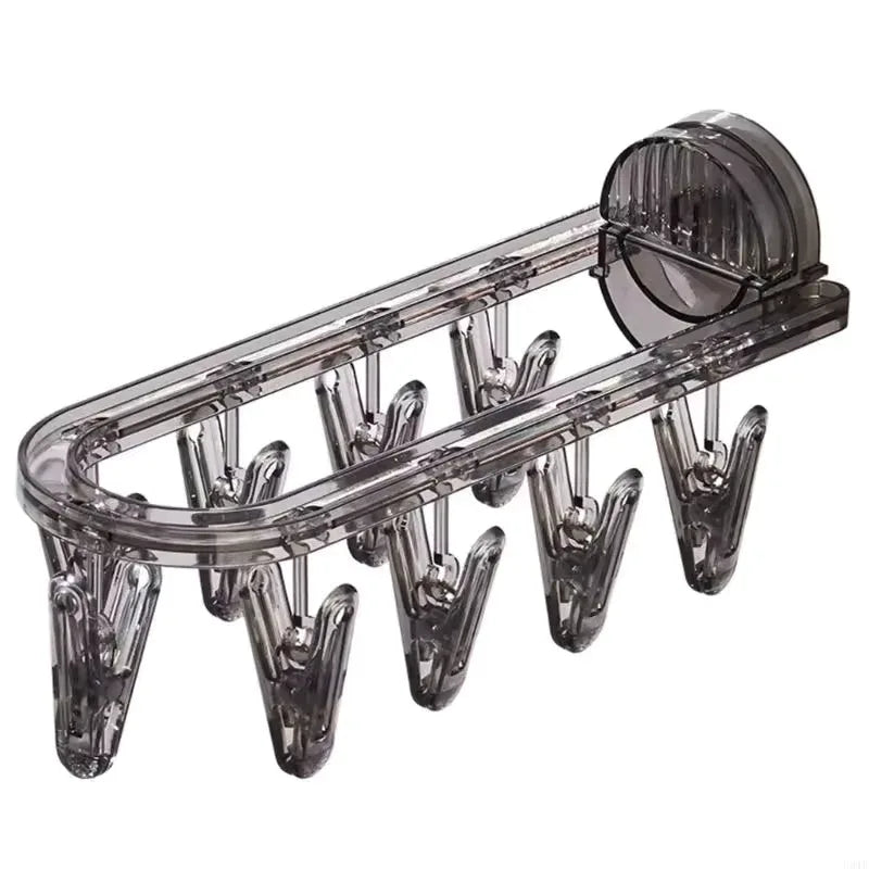 Suction Clothes Hanger Rack with Clips