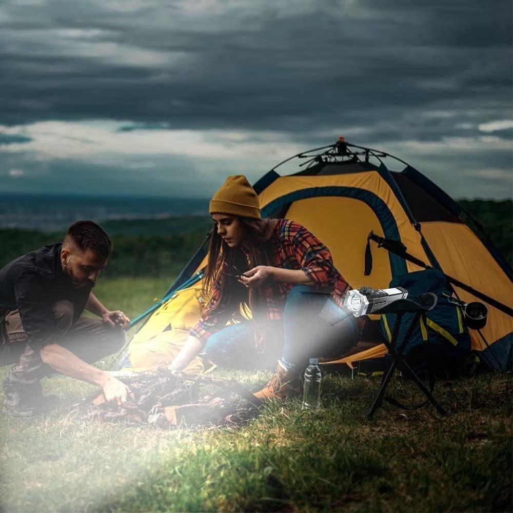 Super Bright LED Flashlight with COB Auxiliary Light