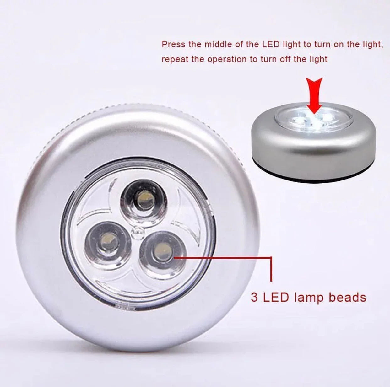 Touch Type Car Reading Light with LEDs