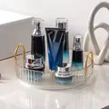 360 Rotating Makeup Organizer with Gold Handles