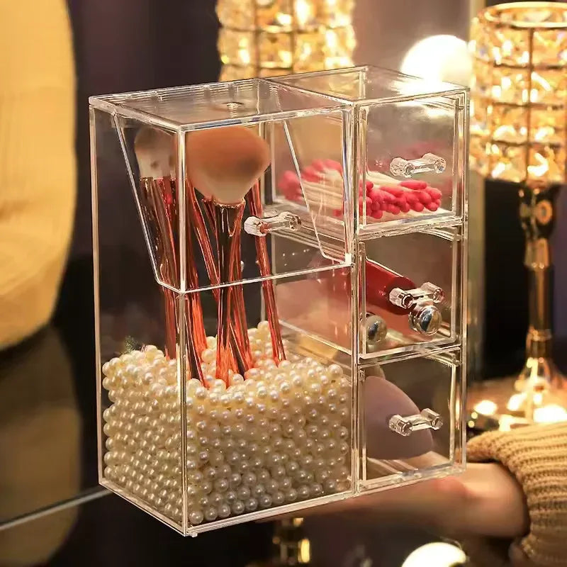 Multi-Functional Cosmetic Organizer with Drawers
