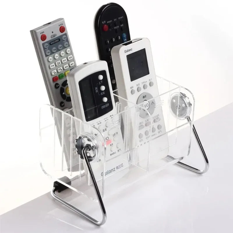 Clear Remote Control Storage Box Organizer
