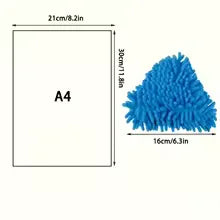Triangle Wall Cleaning Mop with Cloth Cover