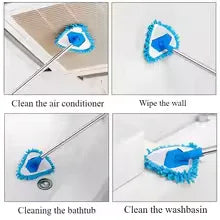 Triangle Wall Cleaning Mop with Cloth Cover