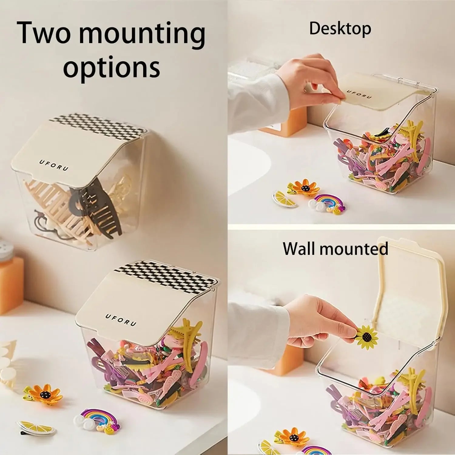 Wall Mounted Organizer for Cosmetics & Accessories