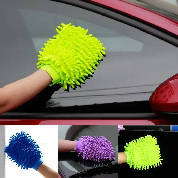 Ultrafine Fiber Cleaning Gloves for Easy Dusting