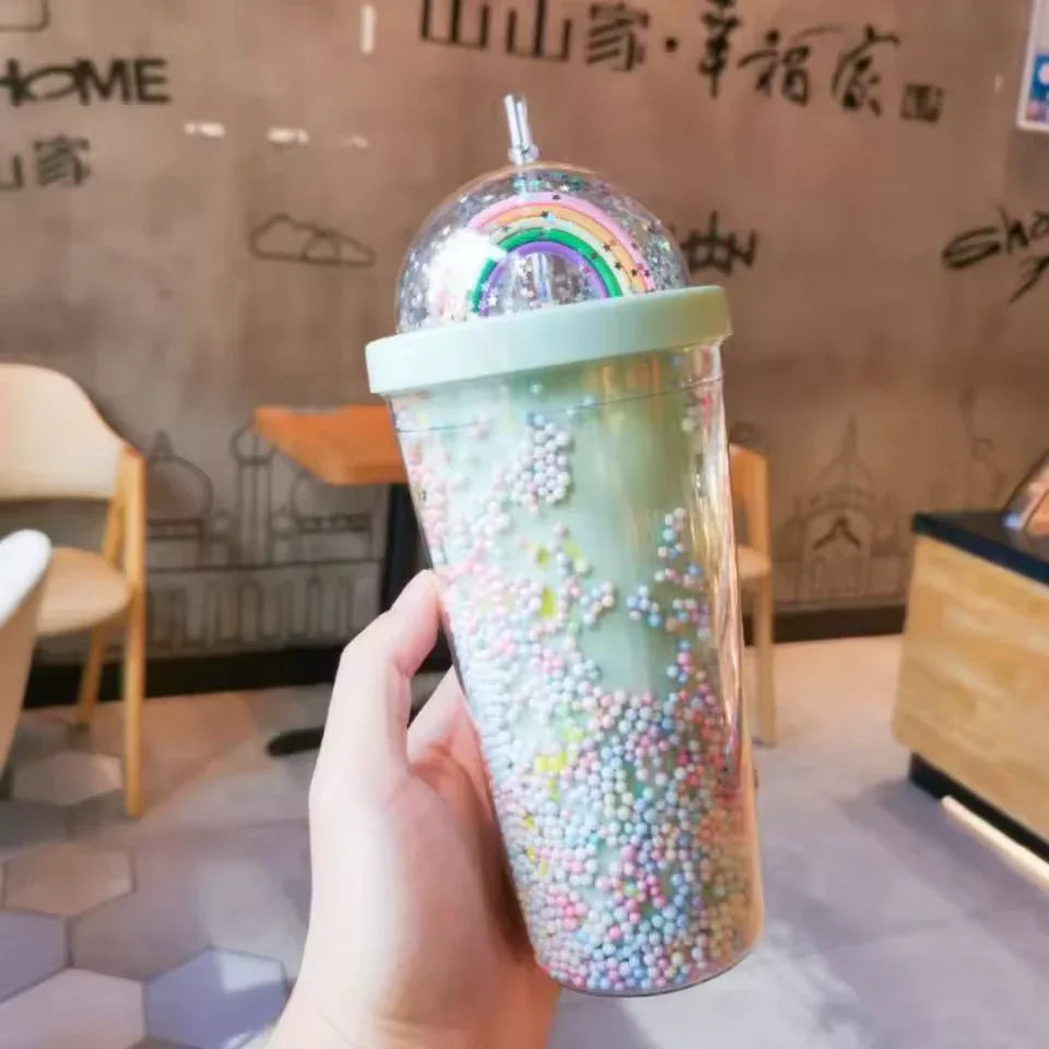 Unicorn Water Cup with Straw - Cute & Durable
