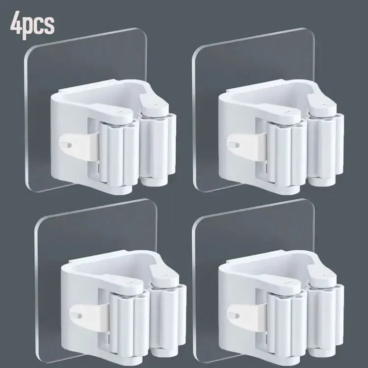 Broom Mop Wall Clips - Durable Storage Holders