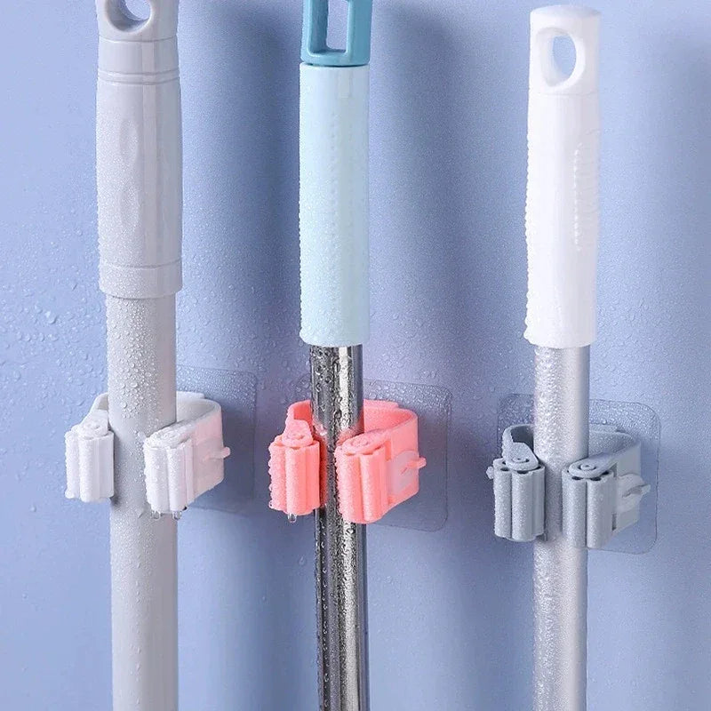 Broom Mop Wall Clips - Durable Storage Holders