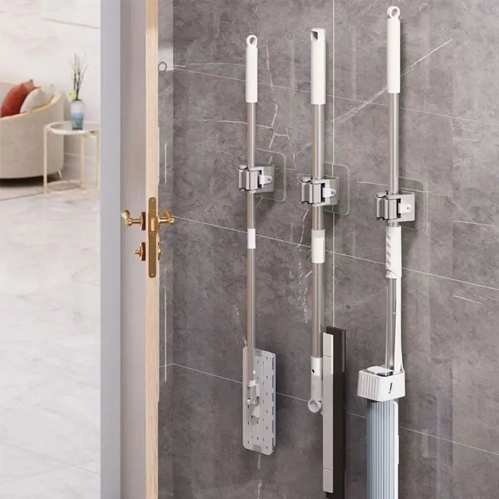 Broom Mop Wall Clips - Durable Storage Holders