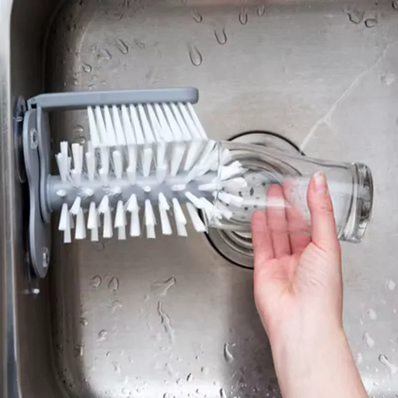 Sink Bottle Cleaning Brush with Wall Mount