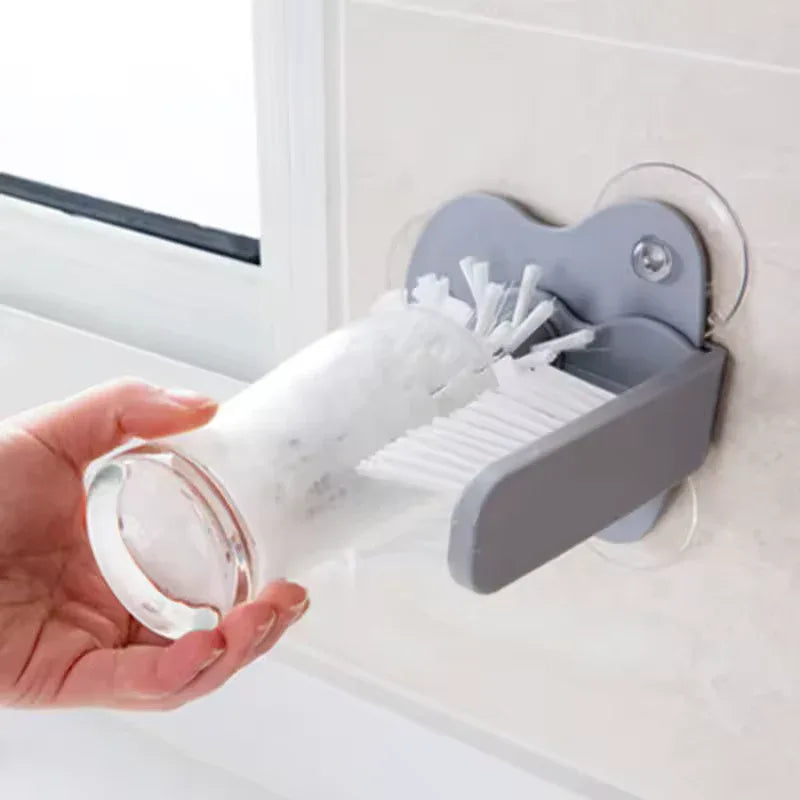 Sink Bottle Cleaning Brush with Wall Mount