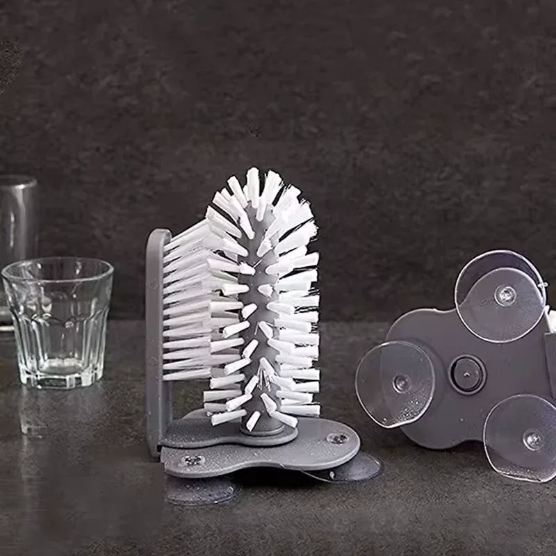 Sink Bottle Cleaning Brush with Wall Mount