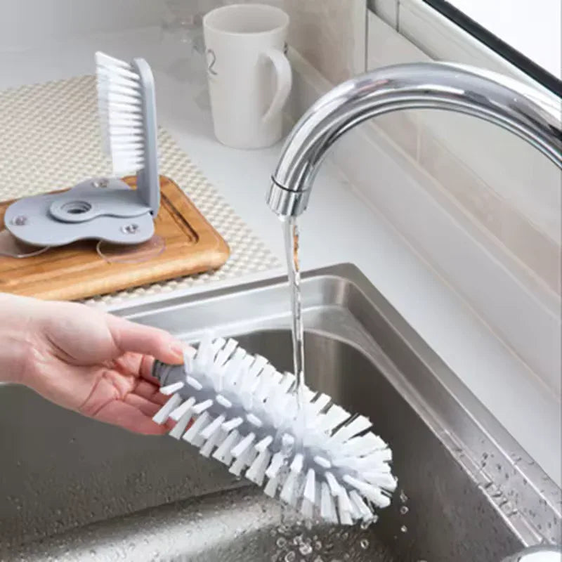 Sink Bottle Cleaning Brush with Wall Mount