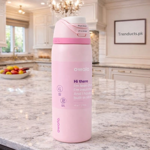 Owala FreeSip® Insulated Stainless Steel Water Bottle – 32oz Pink