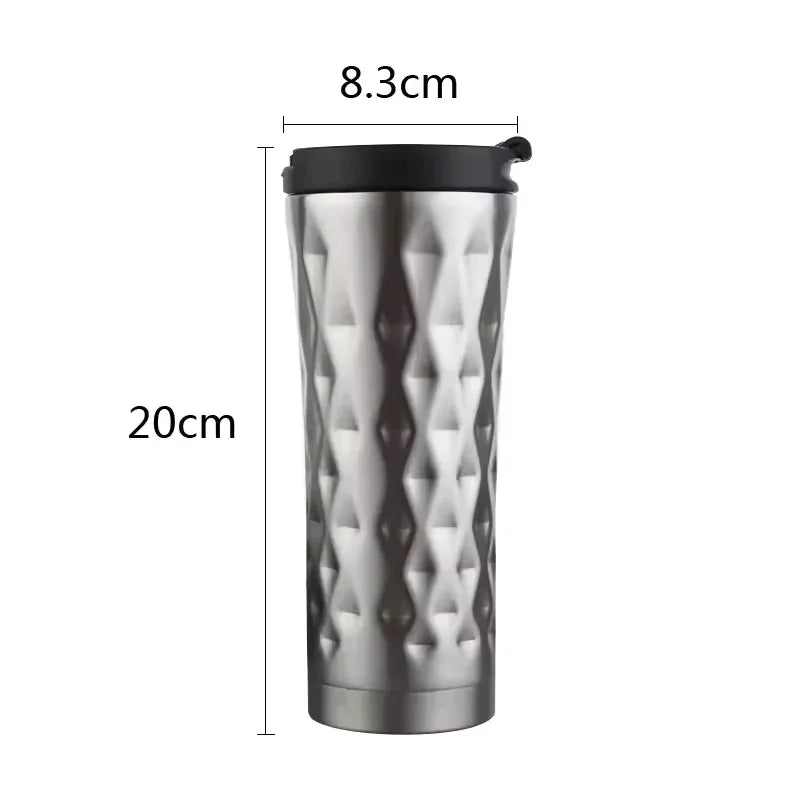 500ml Insulated Travel Mug Stainless Steel