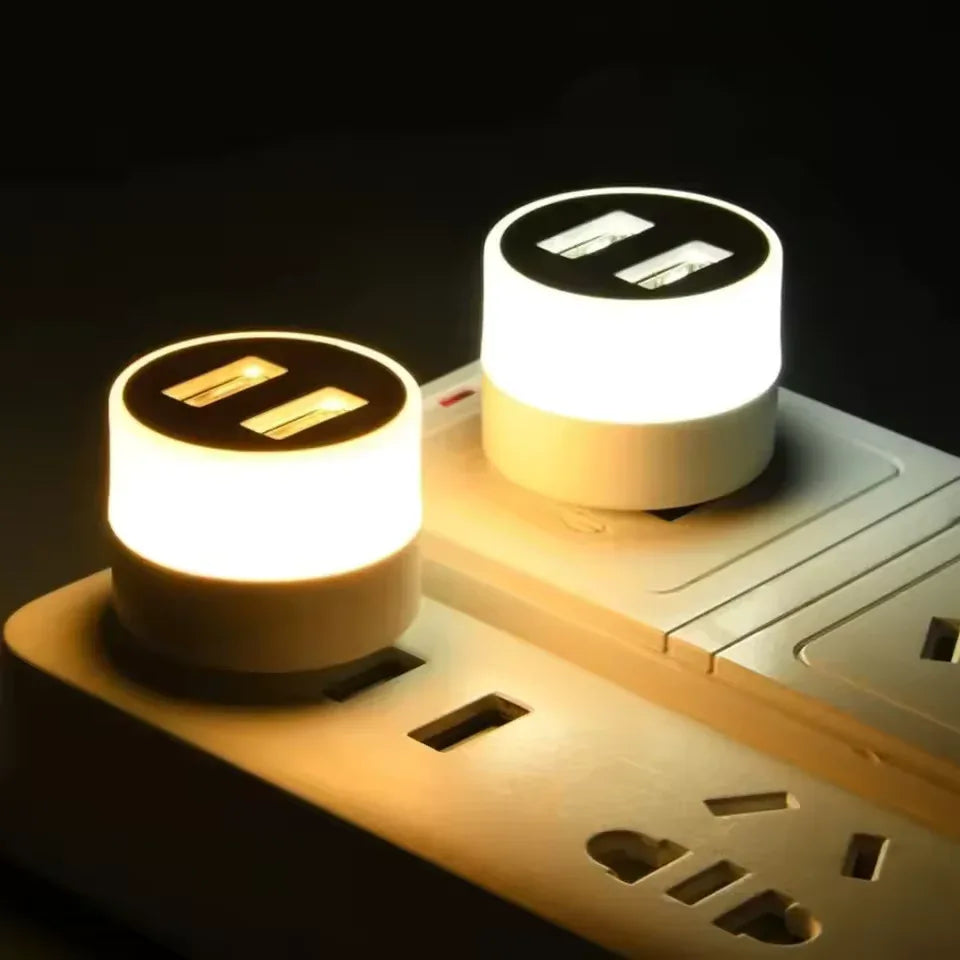 Portable Mini Night Light with USB Charger