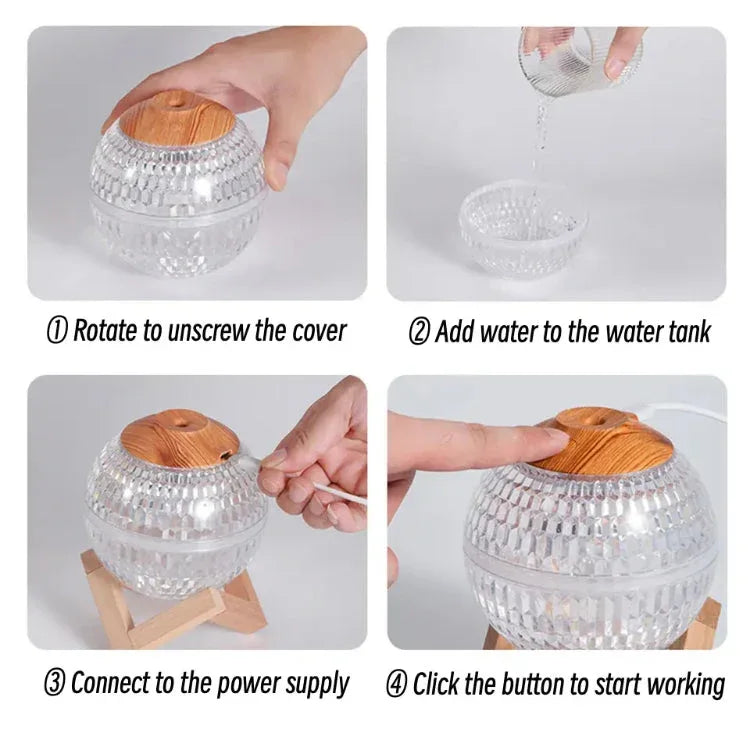 USB Portable Fragrance Diffuser with LED Lights