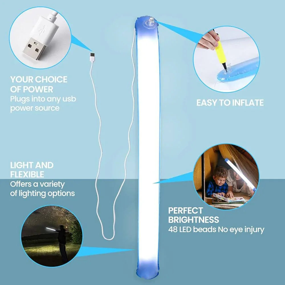 Camping Inflatable Light with Portable Carry Bag