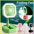 USB Rechargeable Mini Fan with LED Light