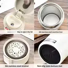 Vacuum Insulated Coffee Thermos Flask Mug