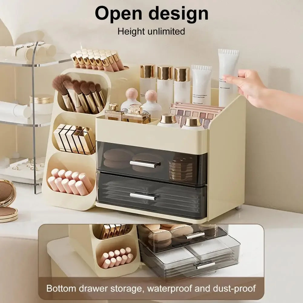 Vanity Storage Box Large Capacity Makeup Organizer