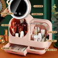 Vanity Storage Box with Mirror & LED Light