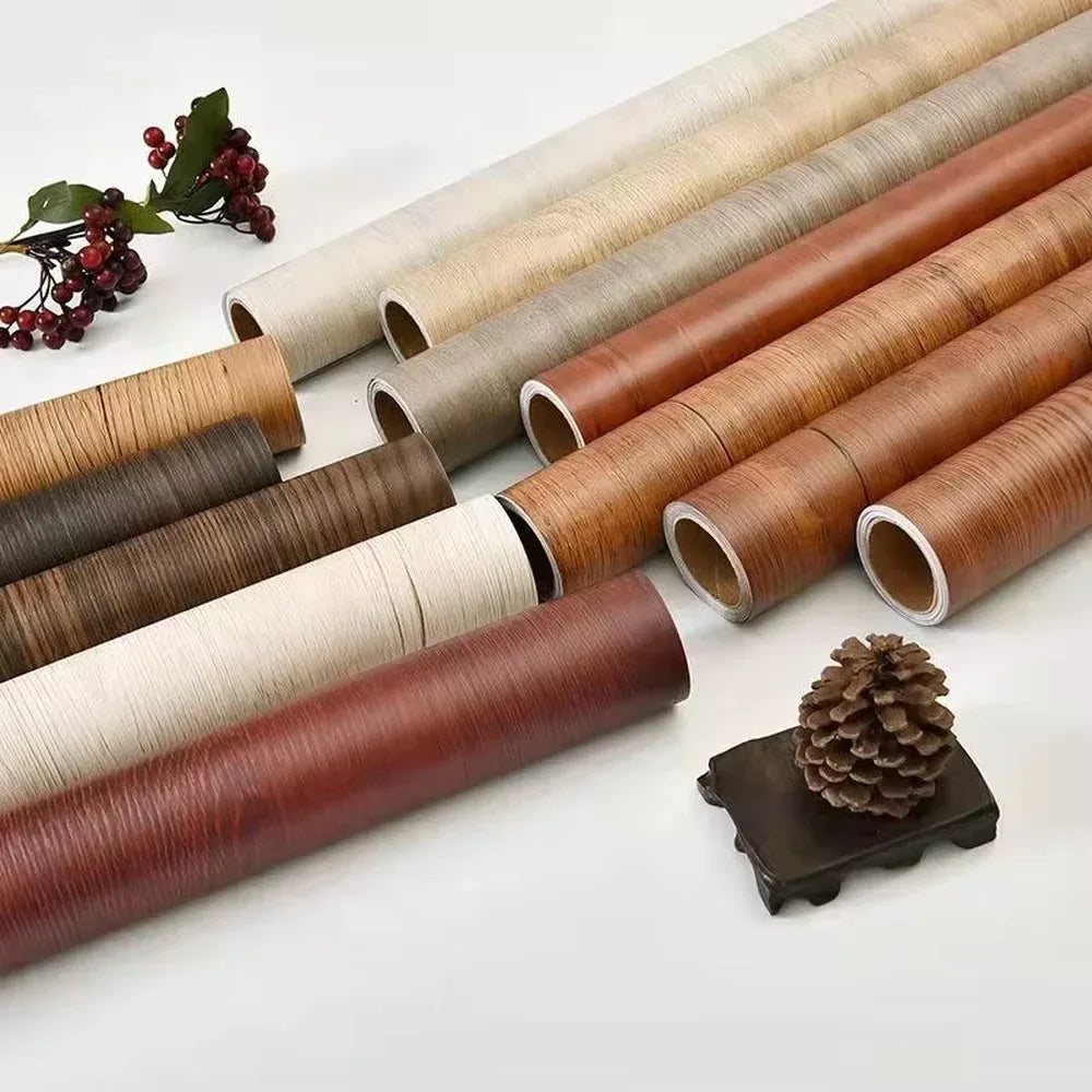Self Adhesive Furniture Stickers - Wood Grain Wallpaper