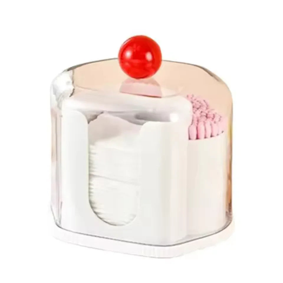 2 in 1 Qtip Holder with Cotton Pad Organizer