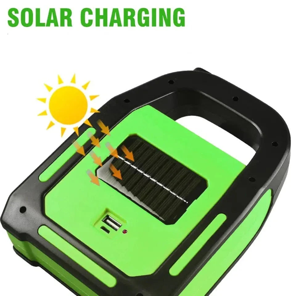 3 in 1 Solar Flashlight with Spotlight - Portable LED Light