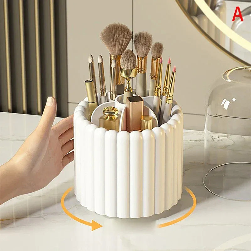 360 Degree Rotating Cosmetic Organizer for Brushes