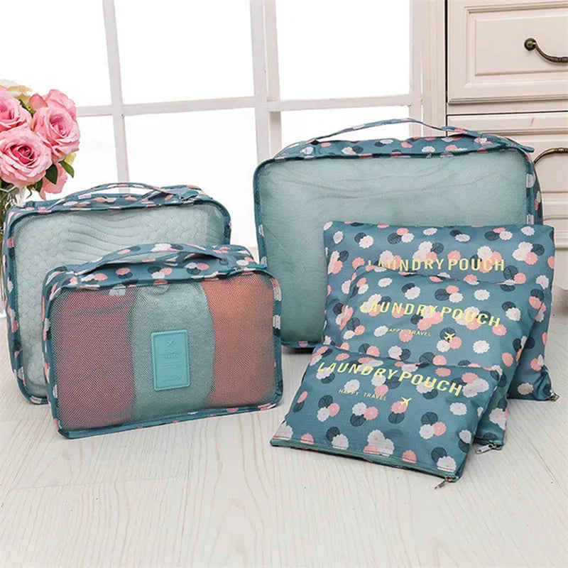6 Piece Luggage Organizer Set - Travel Storage