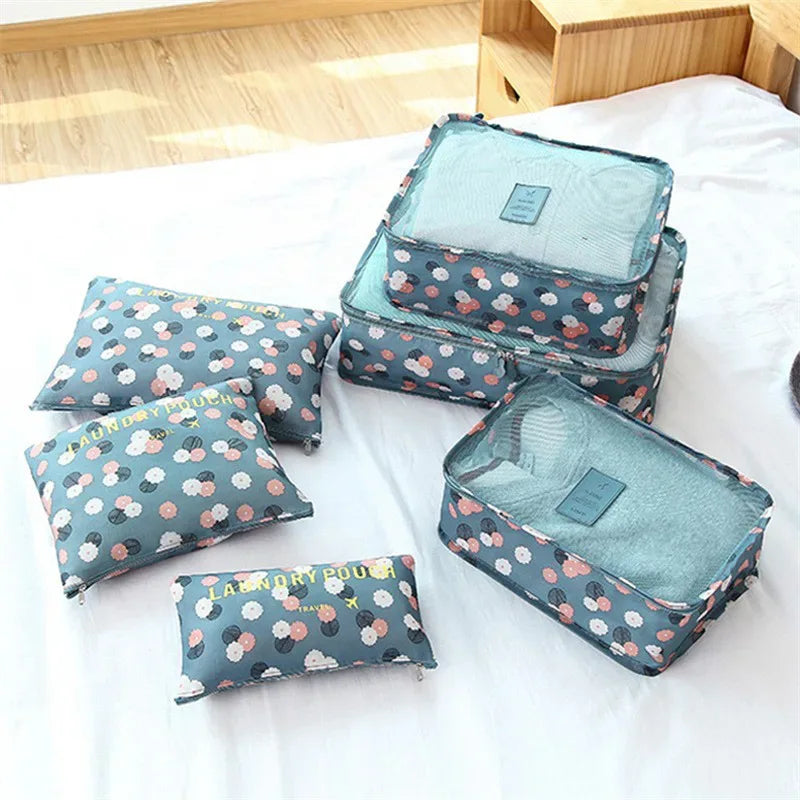 6 Piece Luggage Organizer Set - Travel Storage