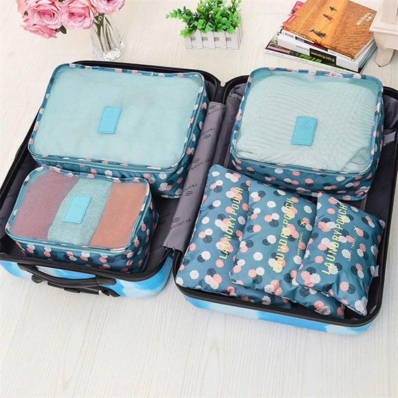 6 Piece Luggage Organizer Set - Travel Storage