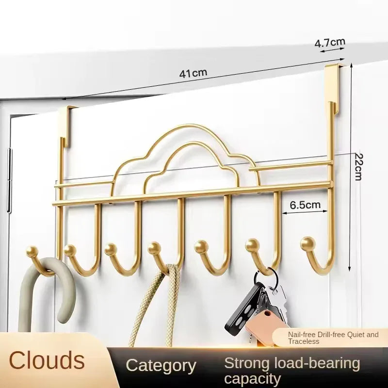 Gold Over-the-Door Hooks Behind Door Hooks for Clothes