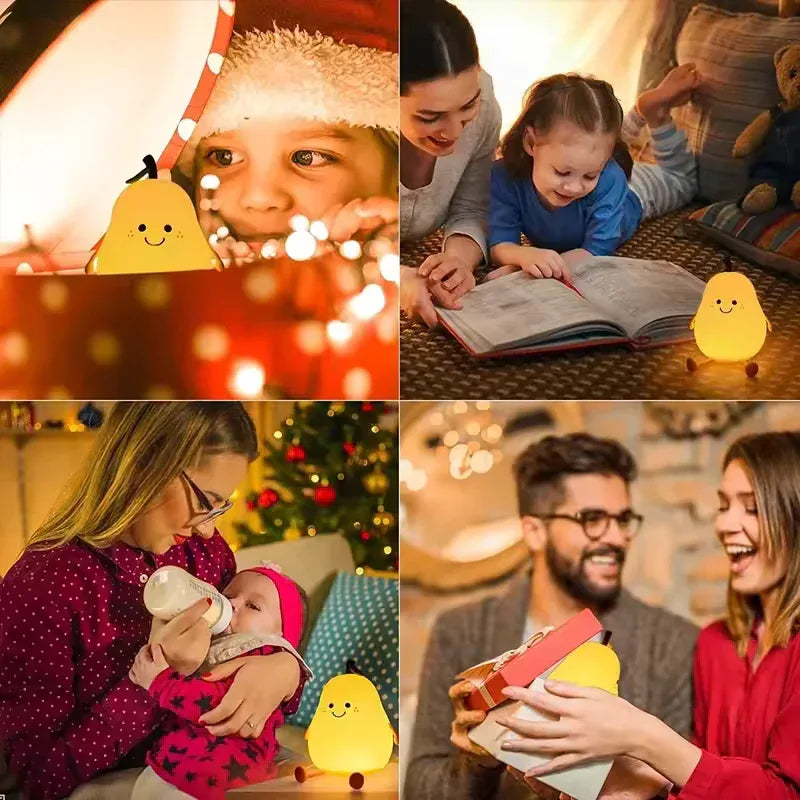 Cute Pear Night Light for Cozy Ambiance