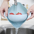 Double Layer Fruit and Vegetable Basket with Drain