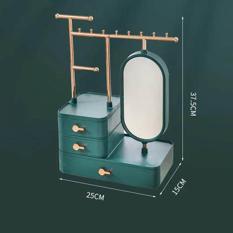Fashion Jewelry Display Box with Multi-Tier Storage