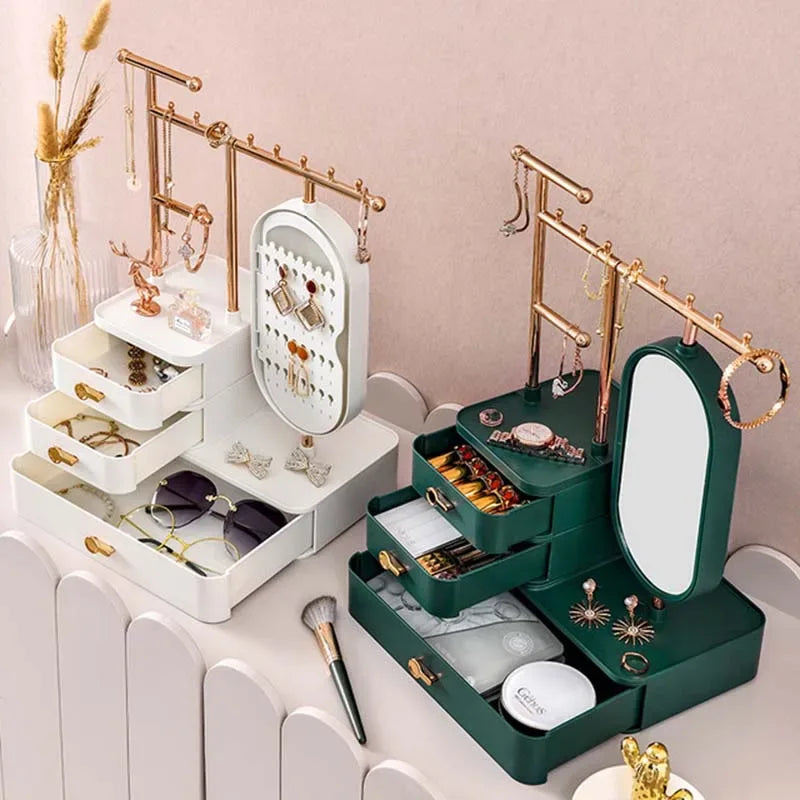 Fashion Jewelry Display Box with Multi-Tier Storage