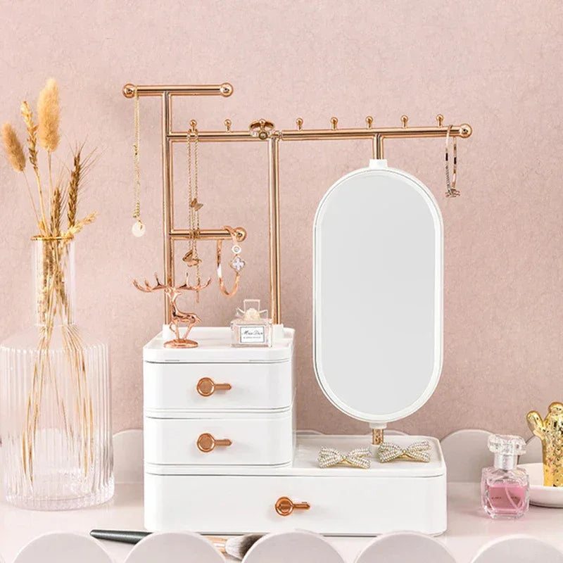 Fashion Jewelry Display Box with Multi-Tier Storage
