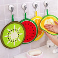Pack of 4 Fruit Shape Microfiber Dishcloths Set