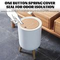 Modern Wooden Dustbin with Odor Seal