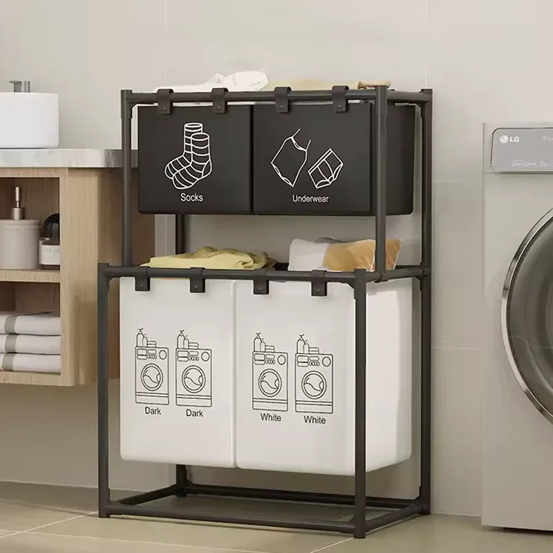 Multi Functional 2 Layer Laundry Basket