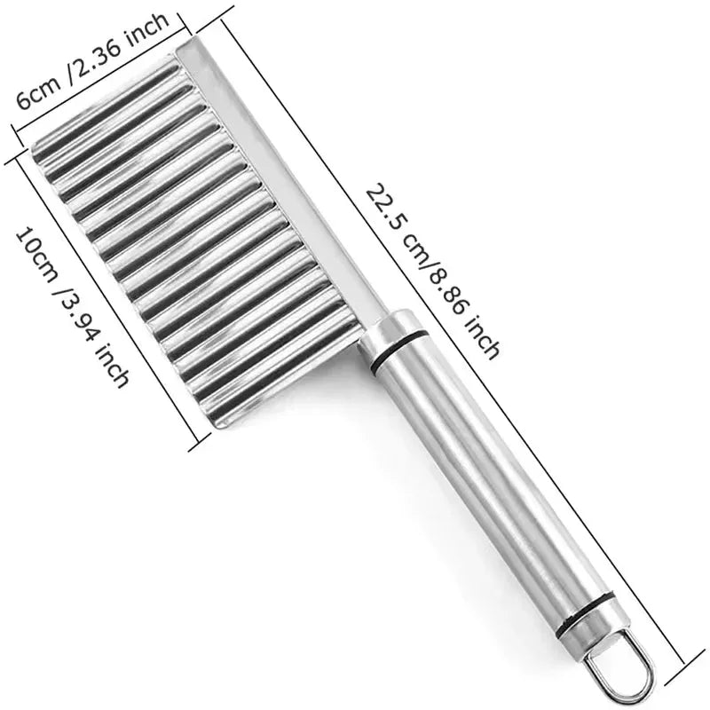 Stainless Steel Wavy Potato Cutter Tool