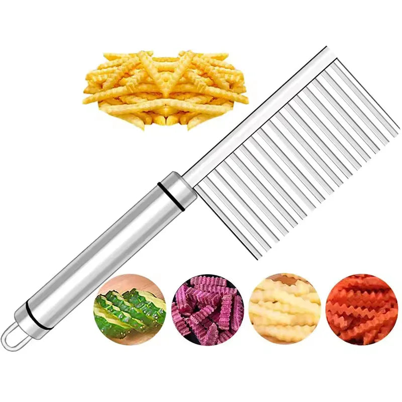 Stainless Steel Wavy Potato Cutter Tool