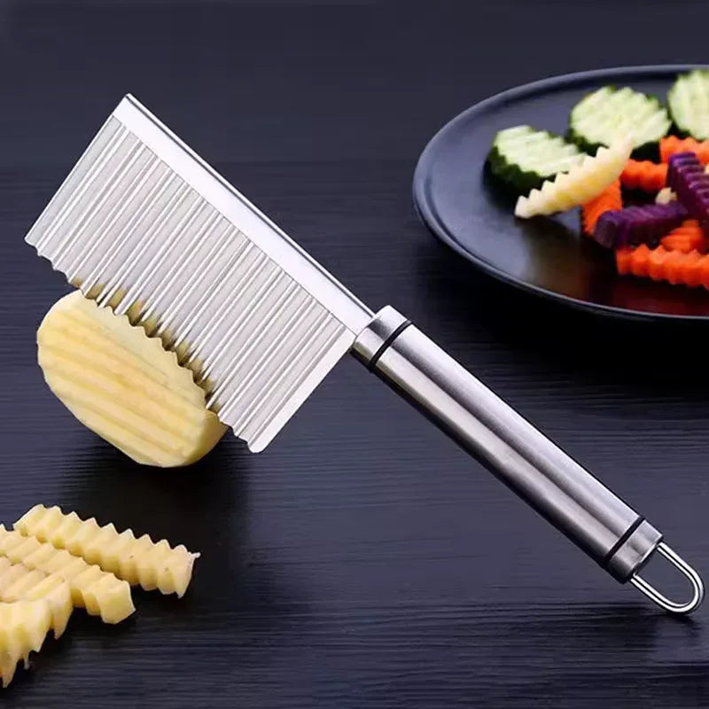 Stainless Steel Wavy Potato Cutter Tool