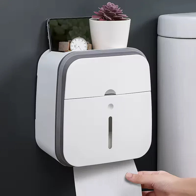 Wall Mounted Bathroom Organizer with Storage Holder