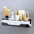 Wall-Mounted Bathroom Shelf with Storage Hooks